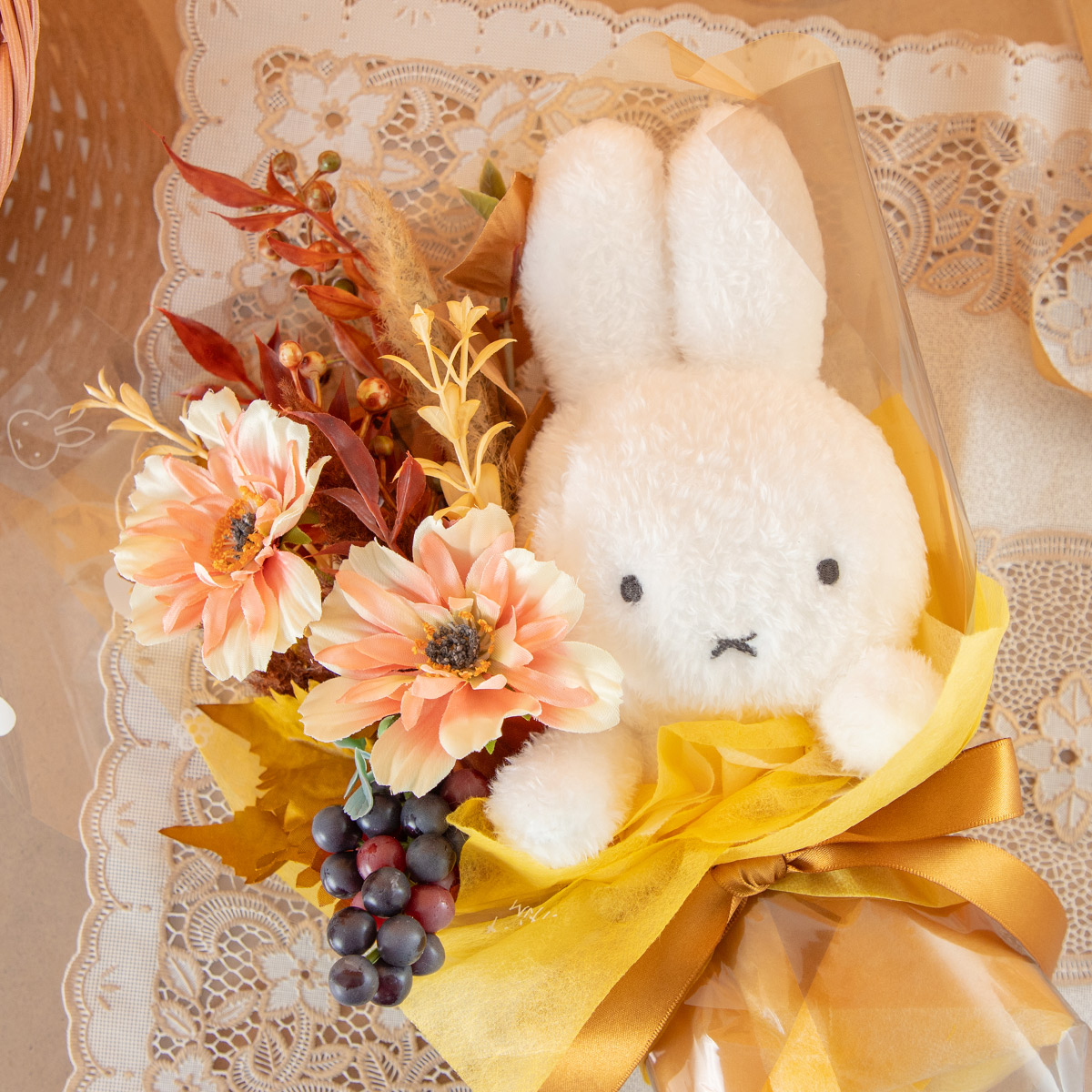 miffy 福だるま マスコットキーチェーン | ミッフィーのお花屋さん
