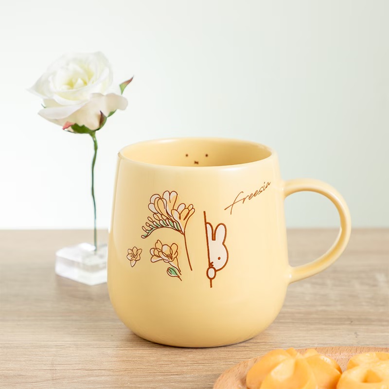 Flower Miffy バースデーフラワーマグカップ フリージア アート