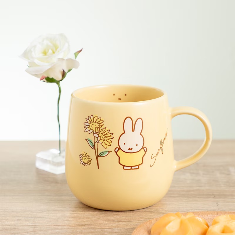 Flower Miffy バースデーフラワーマグカップ ひまわり アートフラワー