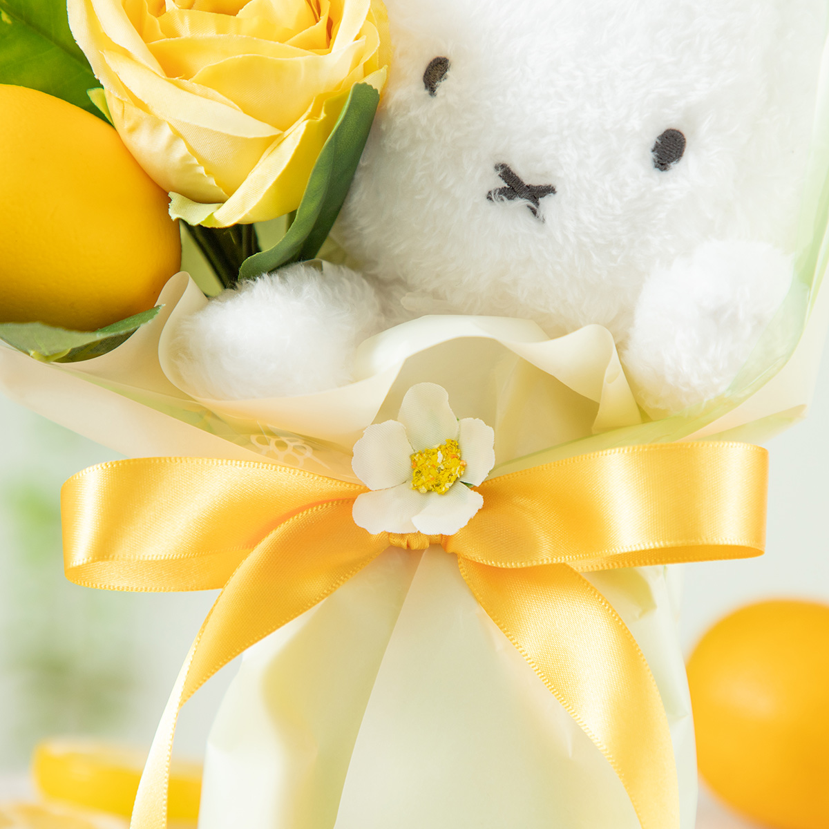 Flower Miffy ほわほわぬいぐるみブーケ れもん | ミッフィーのお花屋