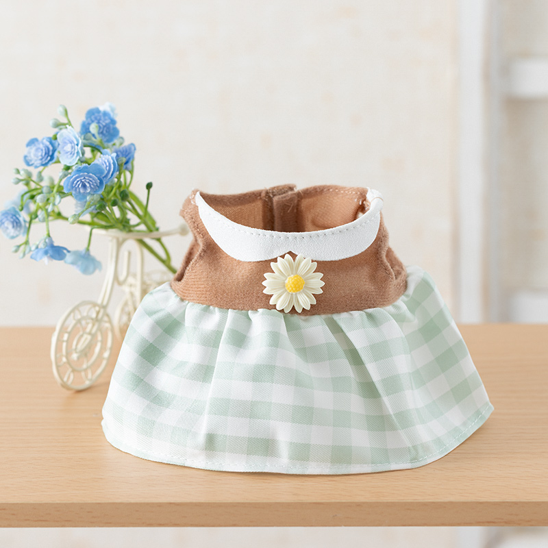 Flower Miffy 着せかえお洋服 デイジーチェックブラウン アート