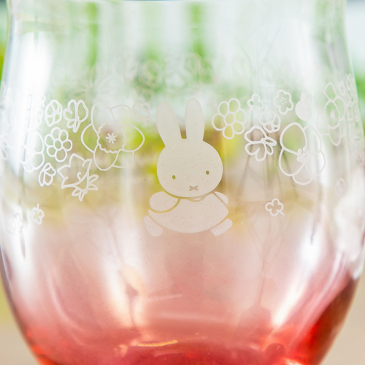 Flower Miffy カラフルグラス フラワーフリル ピンク アートフラワー
