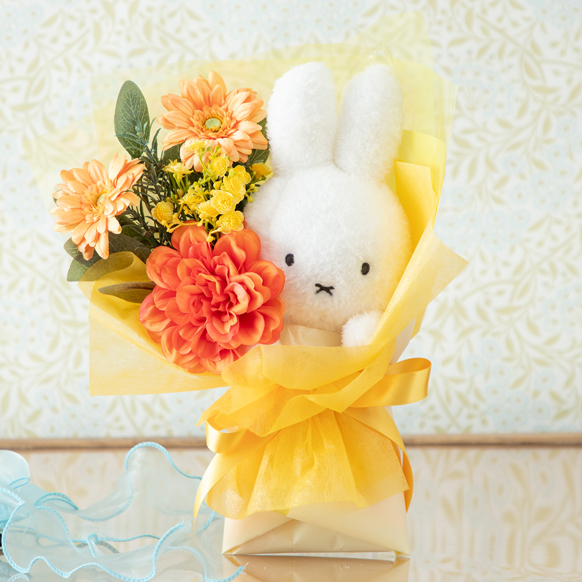 Flower Miffy ほわほわぬいぐるみブーケ オレンジ | ミッフィーのお