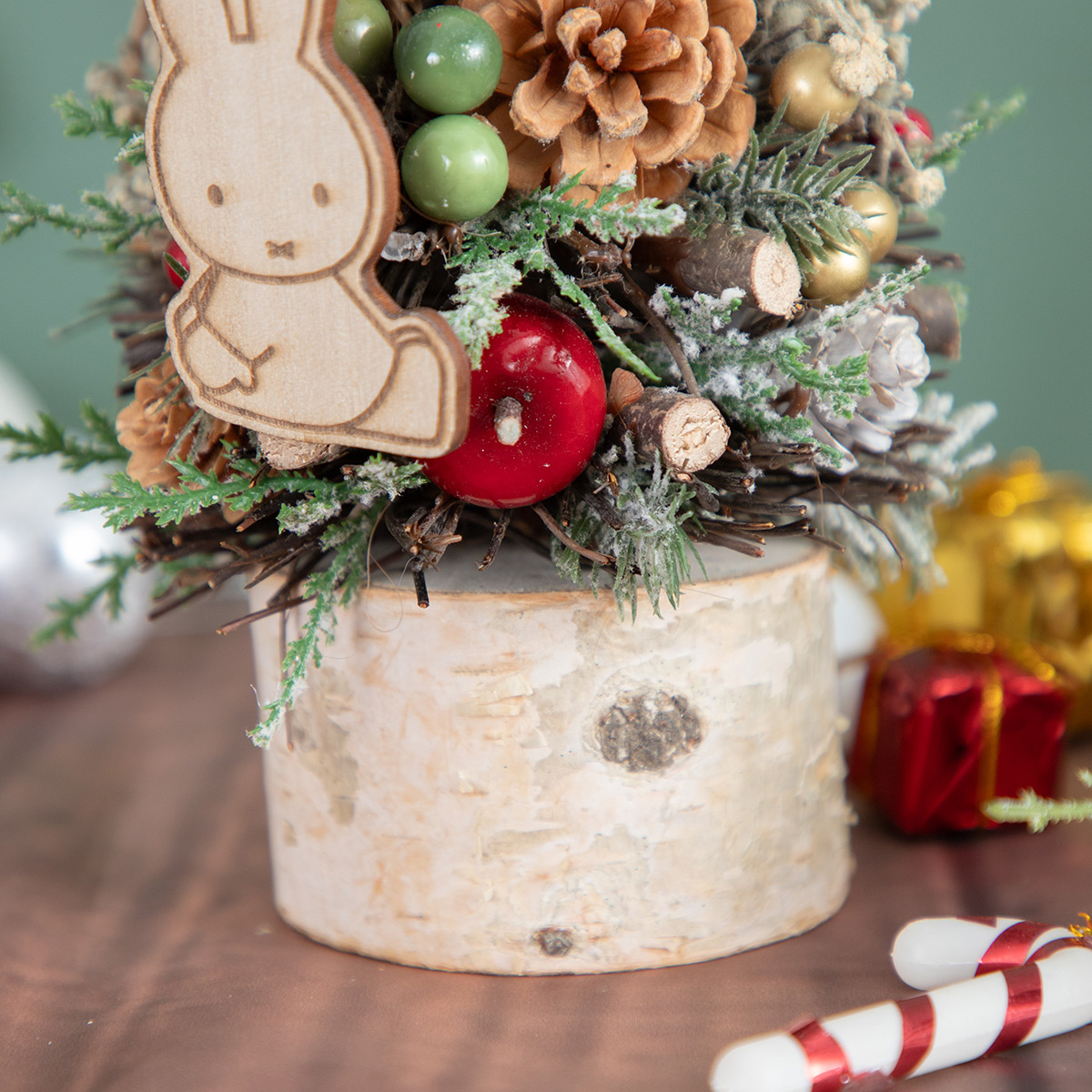 予約商品：クリスマス】Flower Miffy クリスマスツリーオブジェ