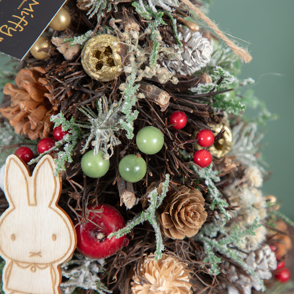 予約商品：クリスマス】Flower Miffy クリスマスツリーオブジェ
