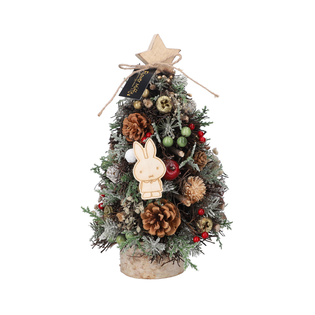 予約商品：クリスマス】Flower Miffy クリスマスツリーオブジェ