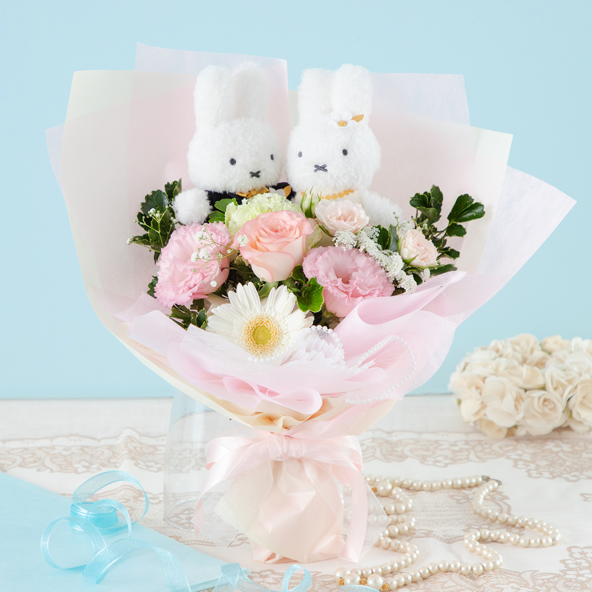 直送商品A】ウェディングブーケ 花結び | ミッフィーのお花屋さん