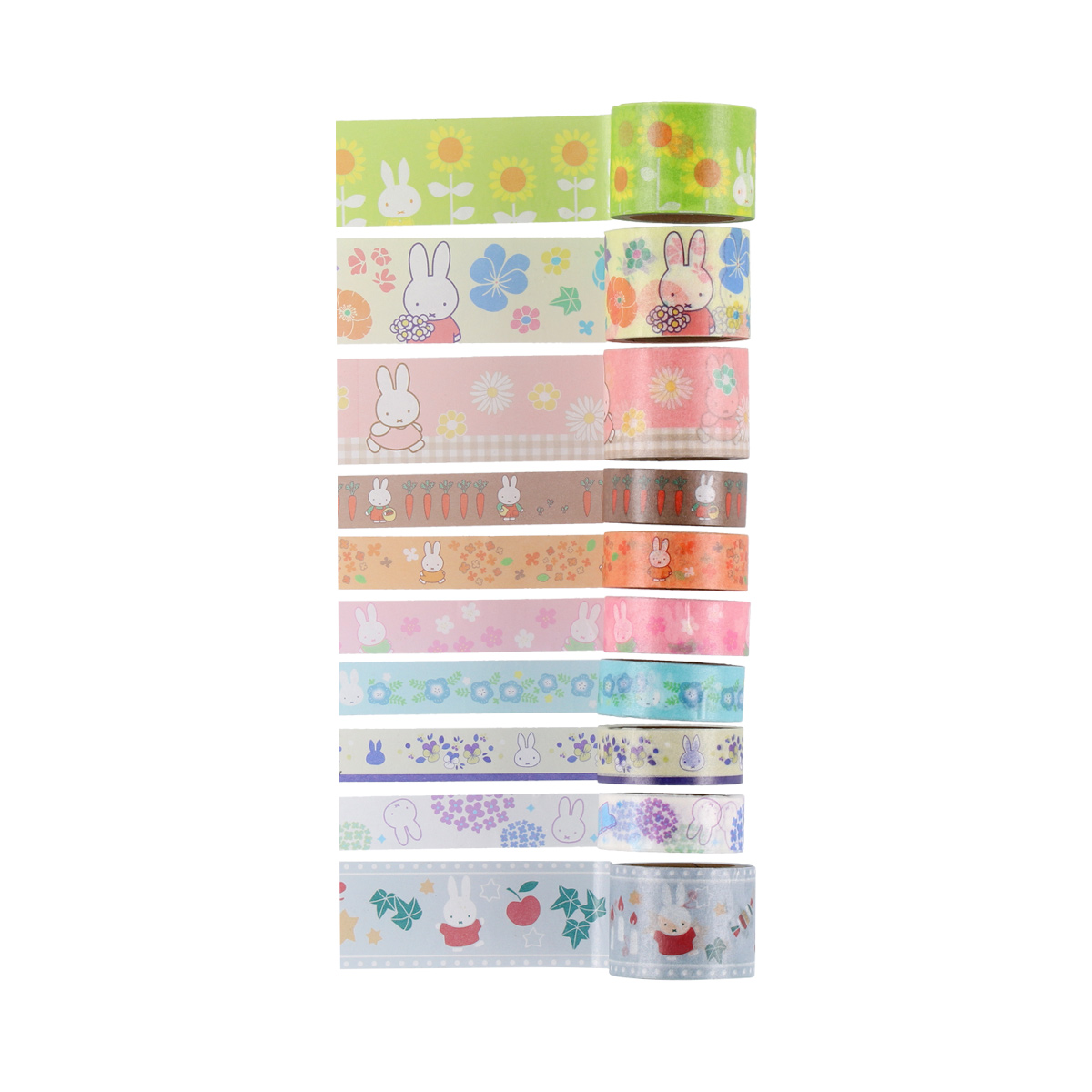 Flower Miffy 10thアニバーサリー マスキングテープ コンプリート