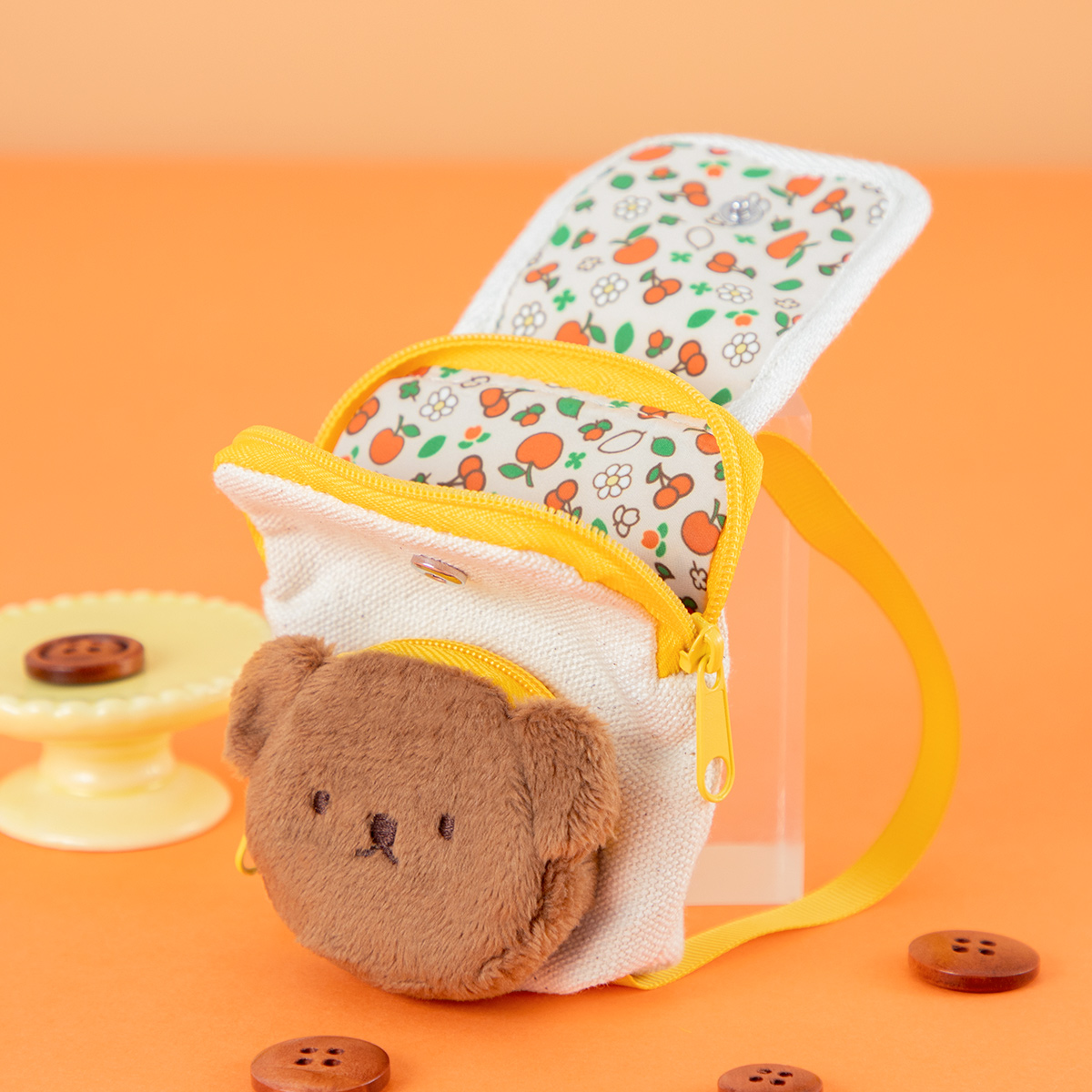Flower Miffy ほわほわぬいぐるみといっしょ キャンバスミニリュック