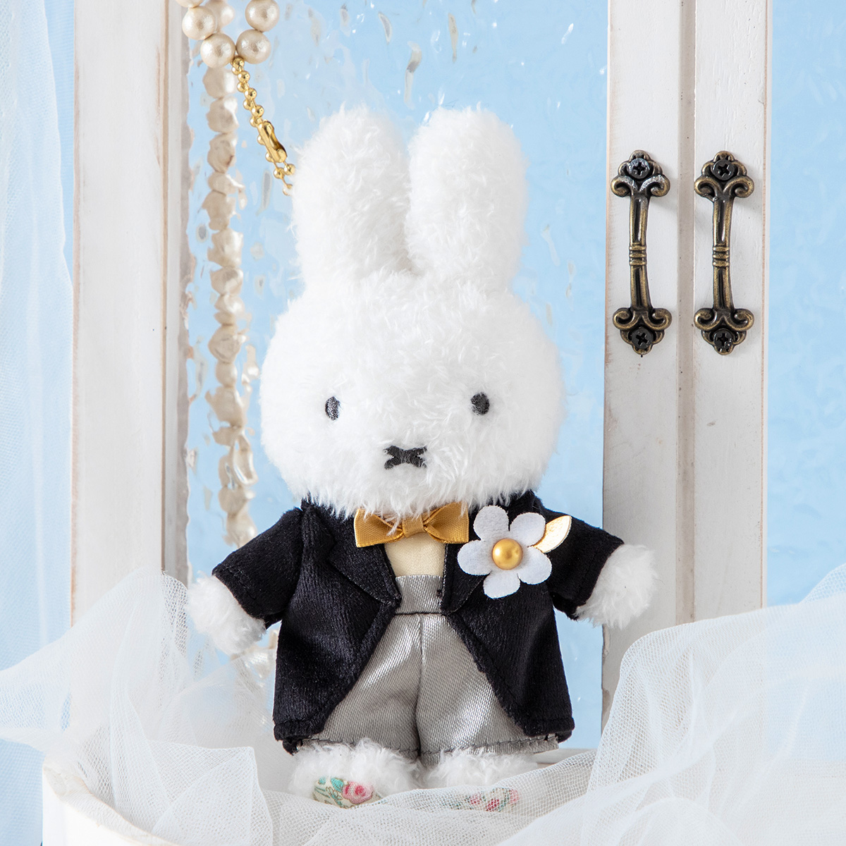 Flower Miffy ほわほわウェディングペアマスコット アートフラワー