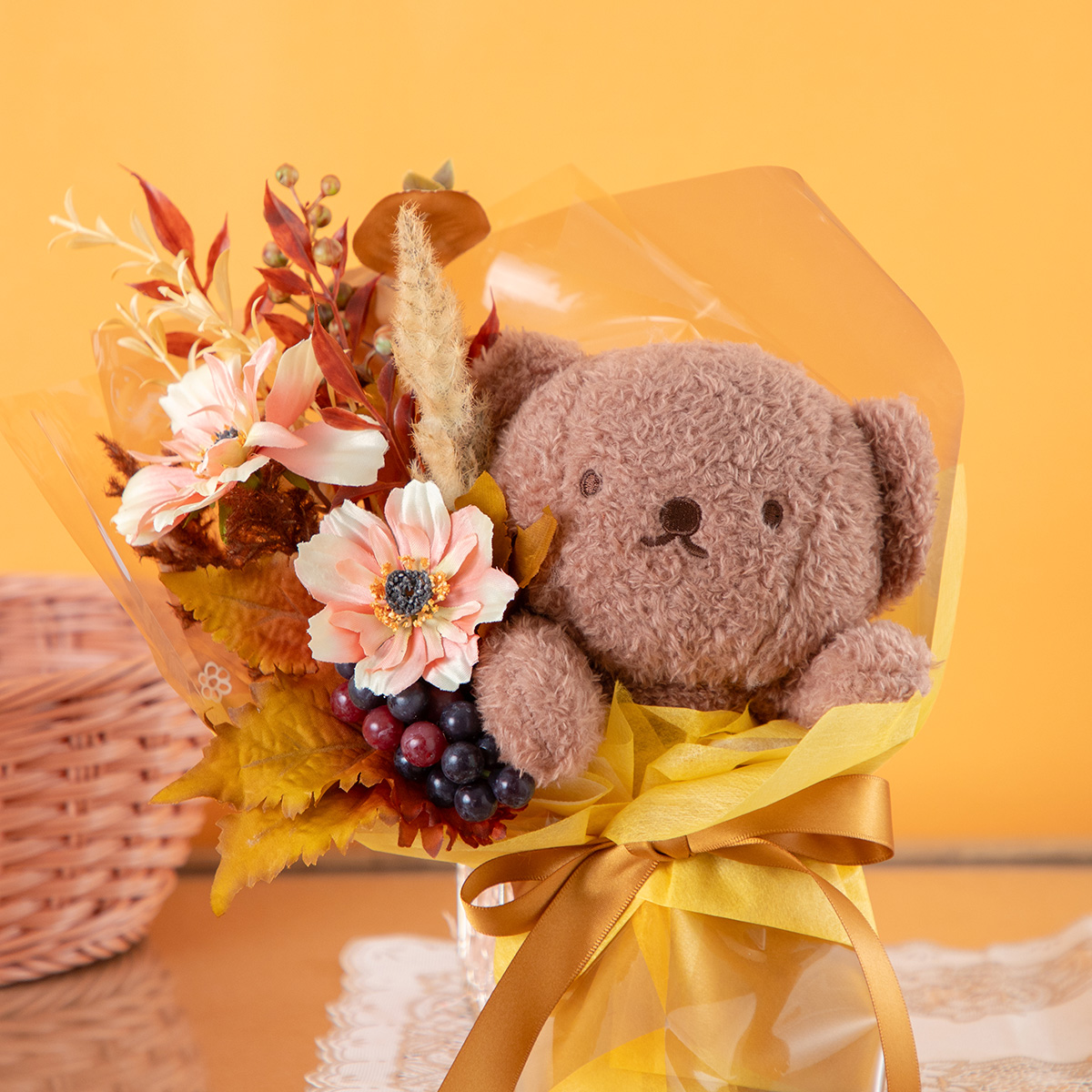 Flower Miffy ほわほわぬいぐるみブーケ オータム ボリス | ミッフィー